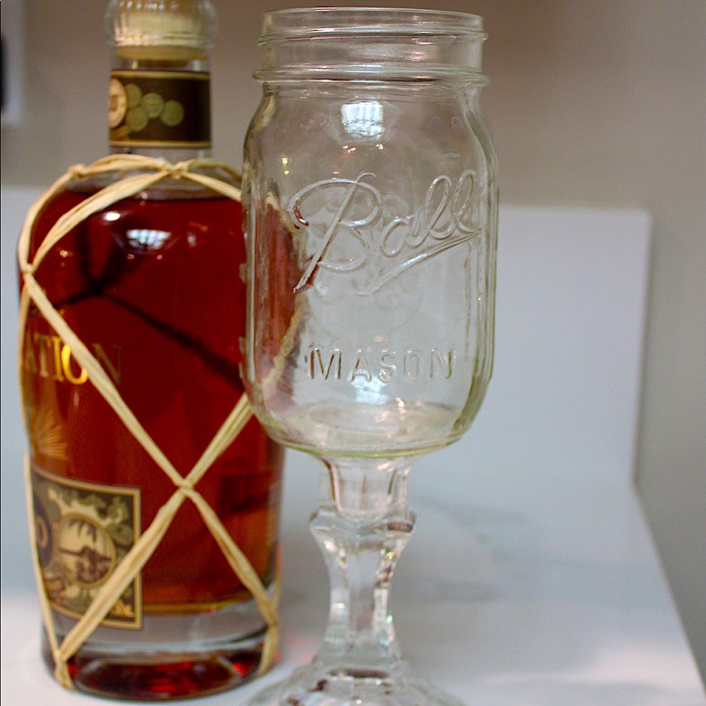 Mason Jar Crystal Stem